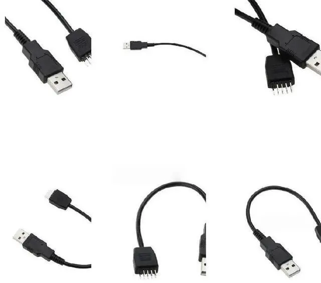 Main image of 9-Pin USB Motherboard to Type A Male Cable 7.8inch