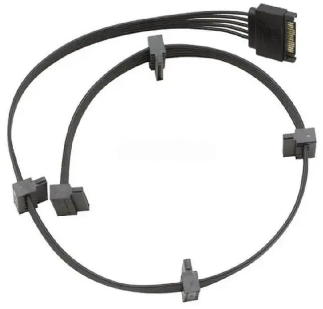 Main image of 15pin Serial Port Power Splitter 1 to 3/4/5 Cord 30CM