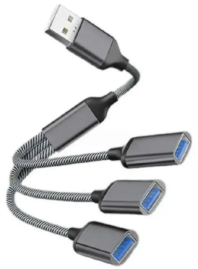 Main image of USB to USB 2.0 3 in 1 Splitter Fast Charging Tablet Phone