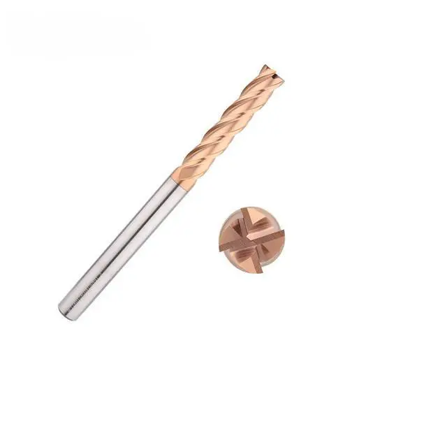 Alt view image 2 of 2 - HRC55 4 Flute Coated Extension Milling End Mill
