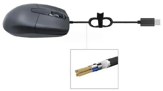 Main image of USB Type C Mouse Sensitive 1.5m Cord for Phones Tablets