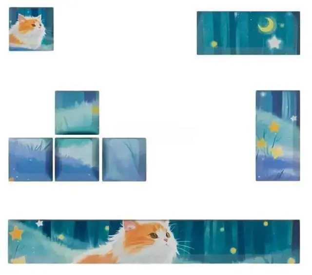 Main image of 8Pcs 5Side Dyes-SUB 6.25u Space Bar Keycap