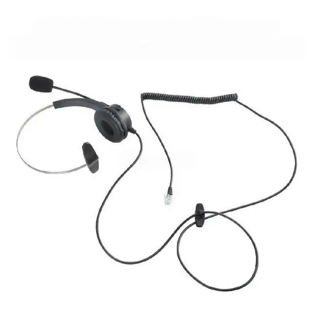 Alt view image 2 of 2 - 4-Pin RJ11 Monaural Call Center Headset BK