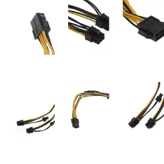 Alt view image 2 of 2 - 8Pin to 2x8Pin GPU Power Splitter Cable 20cm
