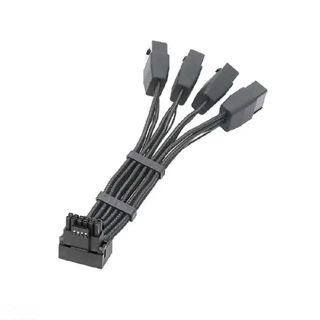 Alt view image 2 of 2 - 16Pin to 3x8pin PCI-E 5.0 12V WR Extension Cable