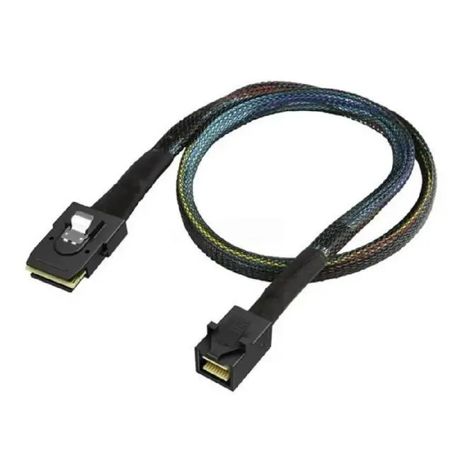 Alt view image 2 of 2 - MiniSAS SFF8643 to SFF8087 Server Cable 12Gbps