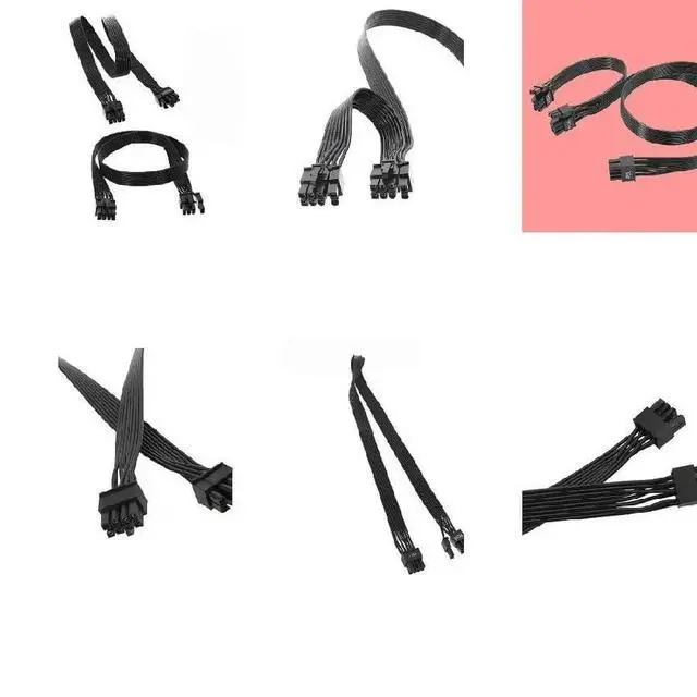 Alt view image 2 of 2 - 8pin to 6+2pin Splitter 18AWG GPU Power Cable