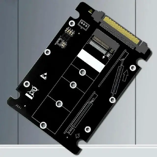 Alt view image 2 of 2 - M.2 To SFF 8639 U.2 Adapter Card Tool less Heat
