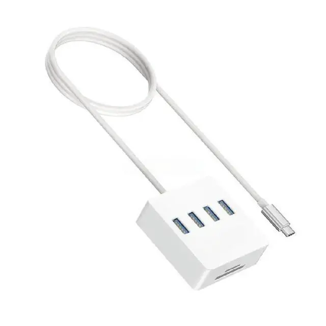 Alt view image 2 of 2 - USB C to 4 USB3.0 Splitter Card Reader 3.5mm