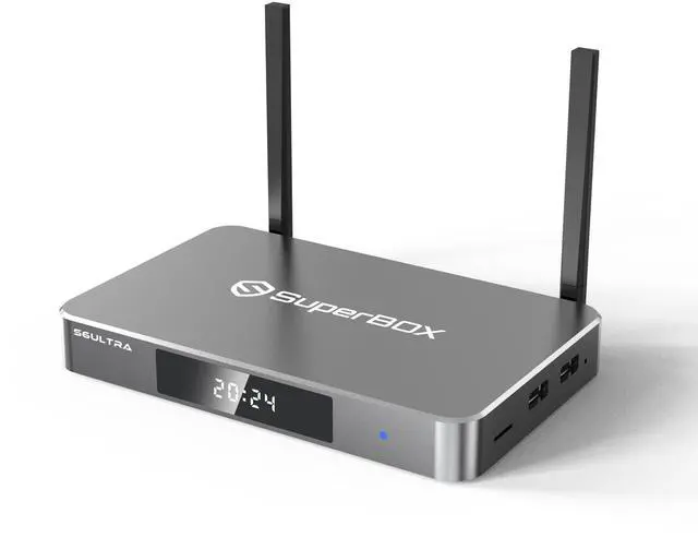 Alt view image 2 of 7 - (Latest) 2025 S6 ULTRA Smart TV Box, Android 12.0 Operate System, 4GB RAM, 128GB Storage, 6K HD, Built-in Voice Control, Android Box, Versatile Streaming Media Player