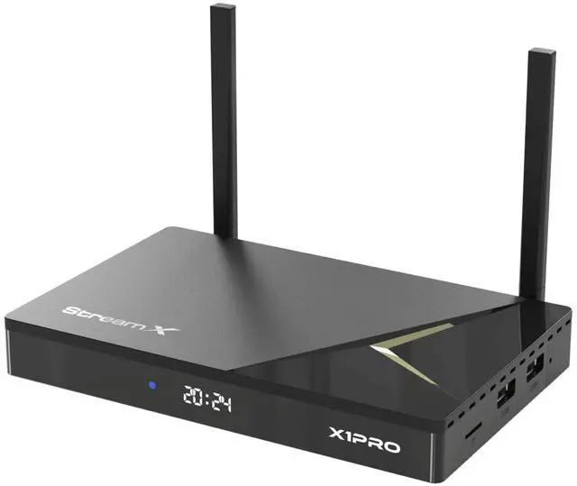 Alt view image 3 of 7 - StreamX X1 Pro Portable Smart Android TV Box, 4GB+64GB Storage, Voice Remote Control, 6K Ultra HD, WiFi-6 Supported, HDMI Cable, 1000Mbps Ethernet Port, Instruction Manual