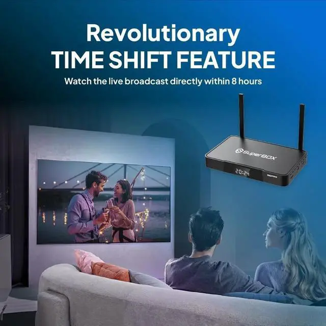 Alt view image 4 of 6 - Superbox Premium Edition S7 Pro - Android 12, 4GB RAM, 64GB Storage, Brand-new UI/UX Design with Voice Control, Extended Timeshift Function, Parental Control, Smart Android TV Box Media Player