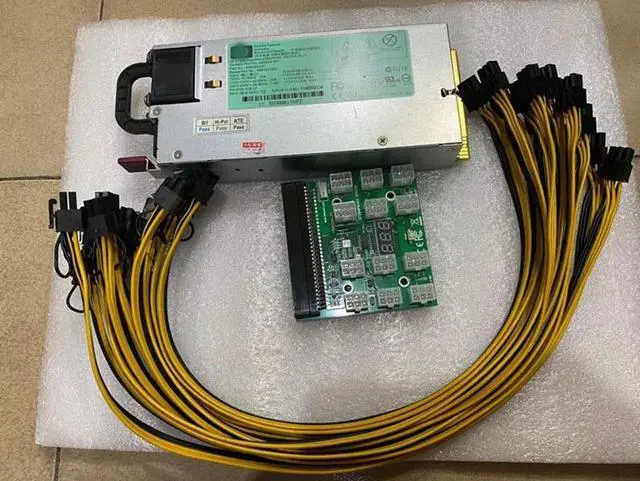 Main image of 1200W GPU Mining PSU Server Power Supply HSTNS-PL11 490594-001 438203-001 For HP DL580 G6 G7 PCI-E Breakout Board 6Pin Cable