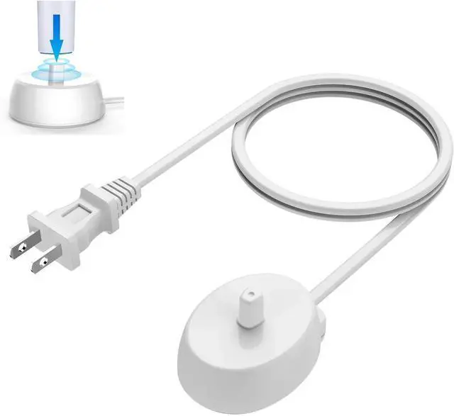 Alt view image 4 of 6 - DIXSG Toothbrush Charger for Oral B Electric Toothbrush,Inductive Charging Base Model 3757 Portable Waterproof Power Cord