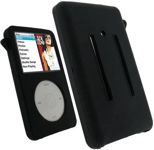 Alt view image 3 of 6 - DIXSG Silicone Skin Case Cover for iPod Classic 6th 7th 80GB, 120GB Thin 160GB and iPod Video 5th 30gb Black