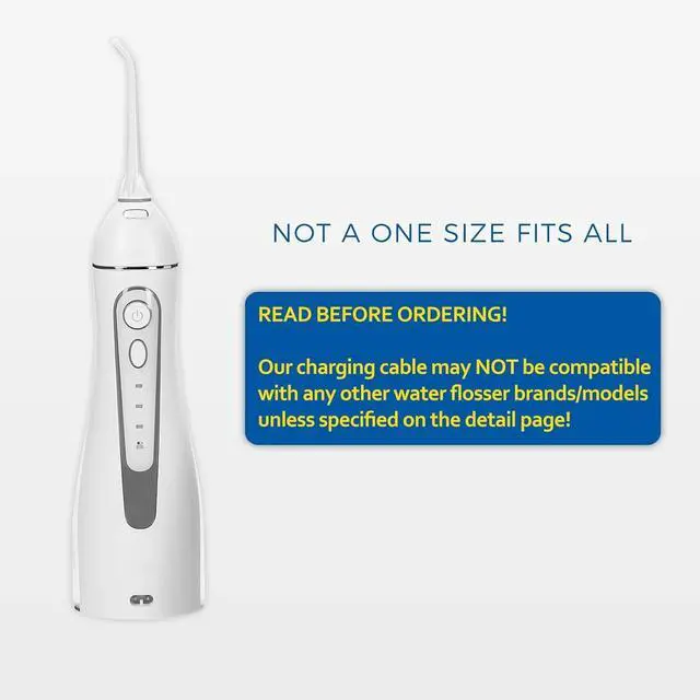 Alt view image 3 of 6 - DIXSG Water Flosser Charger Cord for Nicwell, COSLUS, Oralfree, Nicefeel, MOSPRO, Aquasonic, Tovendor, Hangsun, Initio, McNaval, Zerhunt and Cremax Oral Irrigator