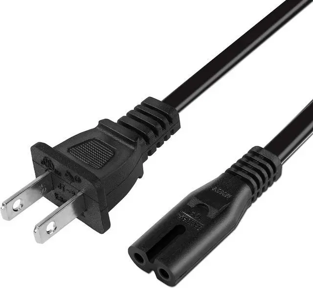 Main image of DIXSG 2Prong AC Power Cord for JBL PartyBox 100 110 200 300 310 710 1000 On-The-Go Speaker JBL Soundbar 2 Prong Power Cable Replacement 5Ft