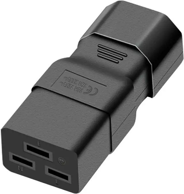 Alt view image 7 of 7 - DIXSG PDU UPS Power IEC Male C14 to Female C19 Adapter IEC Connector