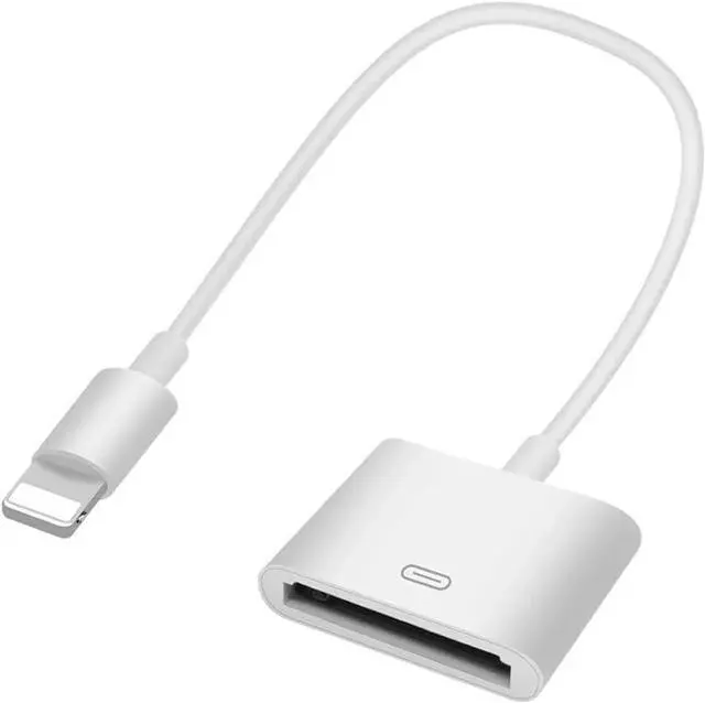 Main image of DIXSG 8-Pin Male to 30-Pin Female Adapter Converter Charging Data Sync Cable Connector Compatible with Old iOS phone(No Audio)