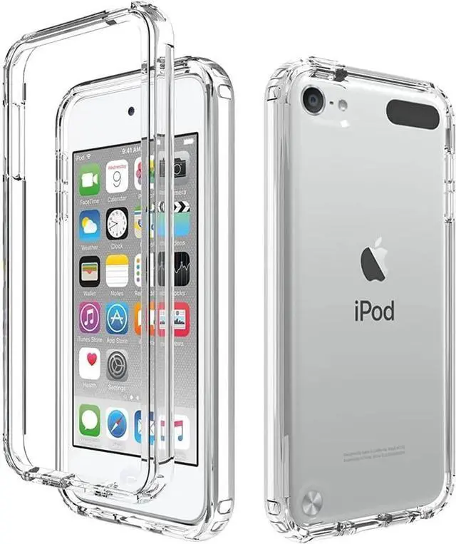 Alt view image 5 of 7 - DIXSG Clear iPod Touch 7th Generation Case Heavy Duty Full Body Rugged Slim Fit Shockproof Cover for iPod Touch 5/6/7th Generation