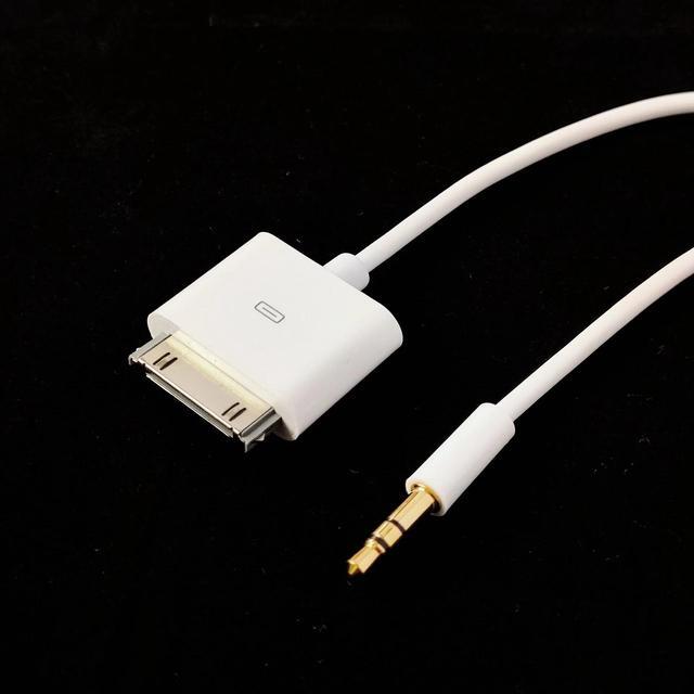 Alt view image 5 of 7 - DIXSG 30pin Dock Connector to 3.5mm Jack Line Out Aux Cable Compatible for Old iOS Pod Pad Phone,White,5ft