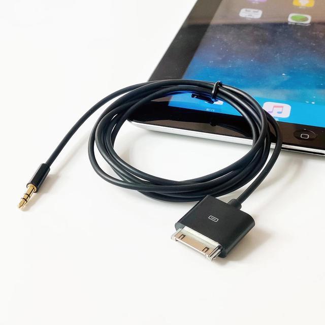 Alt view image 7 of 7 - DIXSG 30pin Dock Connector to 3.5mm Jack Line Out Aux Cable Compatible for Old iOS Pod Pad Phone,White,5ft