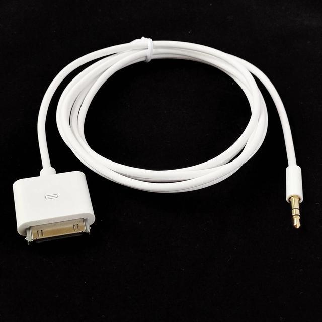 Alt view image 4 of 7 - DIXSG 30pin Dock Connector to 3.5mm Jack Line Out Aux Cable Compatible for Old iOS Pod Pad Phone,White,5ft