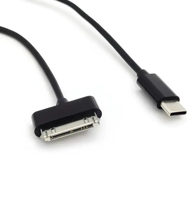 Main image of DIXSG USB C to 30 Pin Data Cable,Type-C to 30-Pin Sync Adapter and Charger Cable 3ft/1m Black