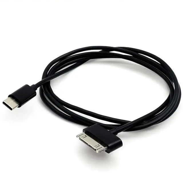 Alt view image 2 of 6 - DIXSG USB C to 30 Pin Data Cable,Type-C to 30-Pin Sync Adapter and Charger Cable 3ft/1m Black
