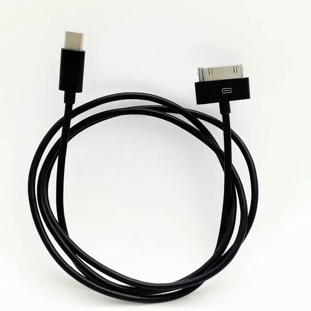 Alt view image 4 of 6 - DIXSG USB C to 30 Pin Data Cable,Type-C to 30-Pin Sync Adapter and Charger Cable 3ft/1m Black
