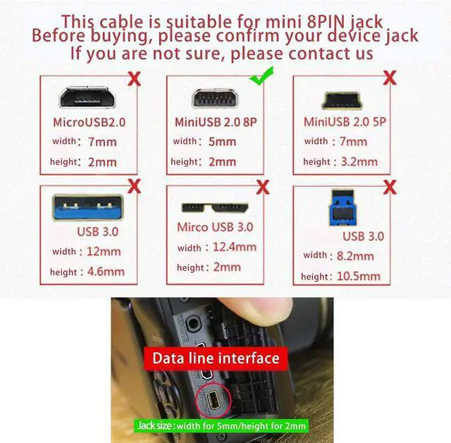 Alt view image 4 of 7 - DIXSG USB Camera Data Charger Charging Cable Camera Accessories for Fujifilm X10, X20, XF1, FinePix S4500 S4200 JX650 AX385 AX500 AX510 AX550 J10 J100 J12 J26 J27 J28 J29 J30 & More