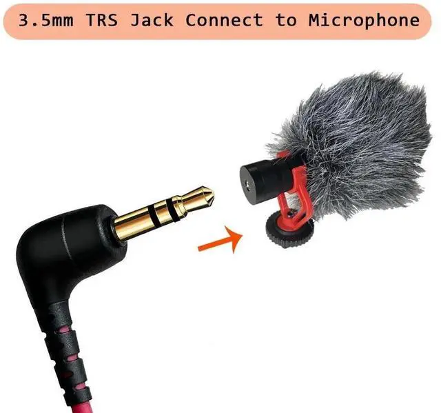 Alt view image 5 of 7 - DIXSG 3.5mm TRS to TRRS Microphone Patch Cable Mic Cord Compatible with iP, Phone, Smartphone, Tablets for Rode SC7, VideoMic, VideoMicro Go, BOYA & Other External Mic