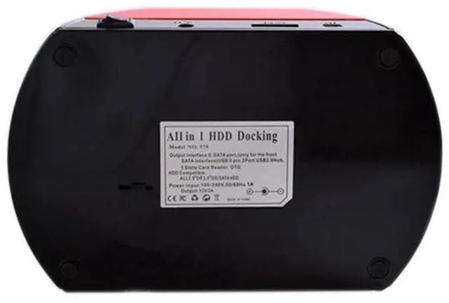 Alt view image 7 of 7 - DIXSG All in 1 HDD Docking,2.5''/3.5'' SATA Multi-Function HDD Docking Station SATA Hard Disk Base USB HUB Reader