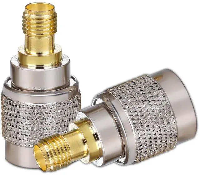 Main image of DIXSG SMA Female to TNC Male Coax Connector TNC to SMA Coaxial Adapter 2pcs
