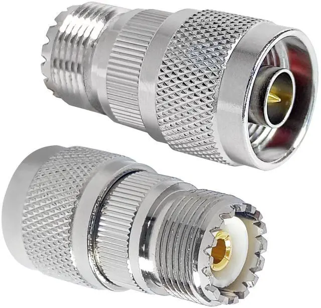 Main image of DIXSG UHF Female to N Male Connectors SO239 Female to N-Tppe Male Adapter Coaxial Connector 2PCS