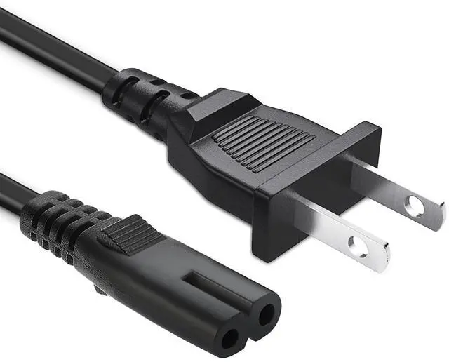 Main image of DIXSG 2 Prong AC TV Power Cord for Sam-sung UN40 UN43 UN48 UN49 UN50 UN55 UN60 UN65 UN70 UN75 UN78 Series 4k Smart TV P/N C7 Charger 5FT Cable Replacement
