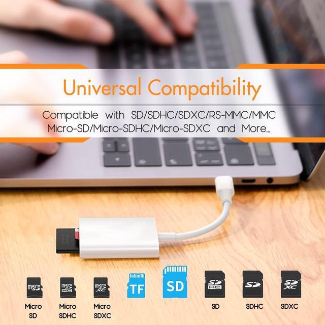 Alt view image 2 of 6 - DIXSG SD Card Reader for Android, Micro SD Card to USB Adapter, USB C SD Card Reader for Camera Memory Card Reader, SD Card Reader for PC Phone Pads