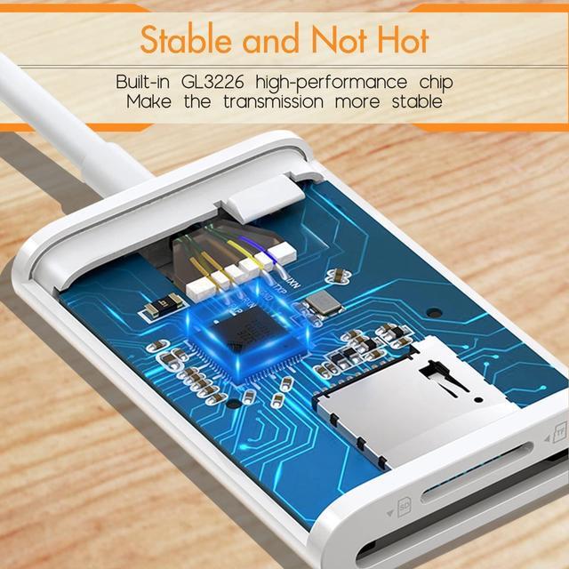 Alt view image 3 of 6 - DIXSG SD Card Reader for Android, Micro SD Card to USB Adapter, USB C SD Card Reader for Camera Memory Card Reader, SD Card Reader for PC Phone Pads