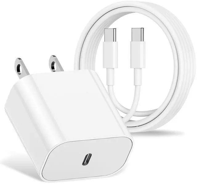 Main image of DIXSG for Phone 16 15 Charger and 6ft Type C to C Cable Cord Long,20W USB C Fast Charging Block Plug for Phone 16 Pro Max/16/15 Pro Max/15 Plus/15/iPad Air/Mini/AirPods/Power Adapter