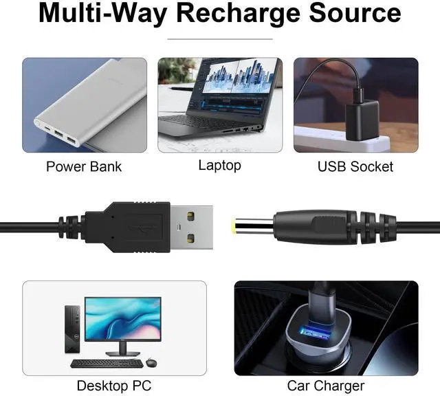 Alt view image 3 of 6 - DIXSG PSP Charger Cable, Replacement PlayStation Portable Charger PSP Power Cord Compatible with PSP 1000 2000 3000 Series (PSP-1001, 2001, 3001) USB Charging Cord