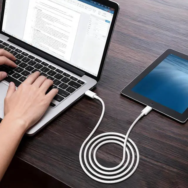 Alt view image 7 of 7 - DIXSG Charger Cable,3FT Braided USB-C to USB-C Fast Charging Cord,60W Type-C USBC Cable for Phone 17/17 Pro Max/17 Air, Pad Pro/Air, MacBook