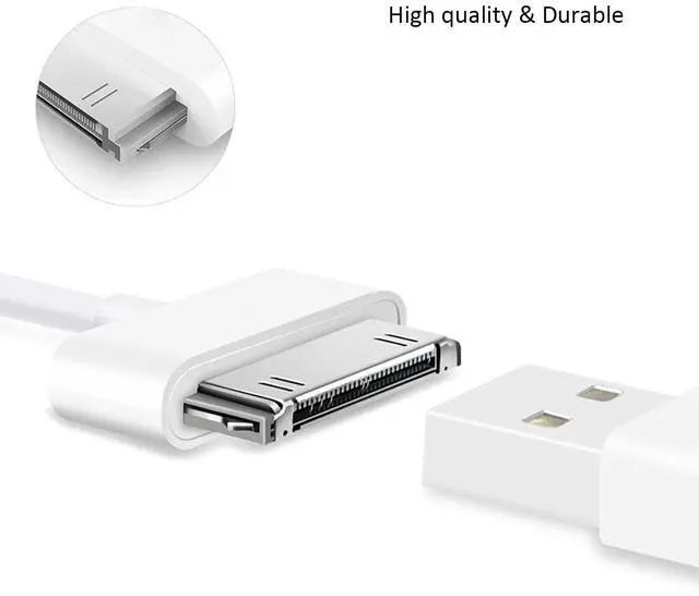 Alt view image 4 of 7 - DIXSG 30 Pin Cord Adapter Accessories Nano Touch USB Sync Charger Cable Compatible for Old iOS phone