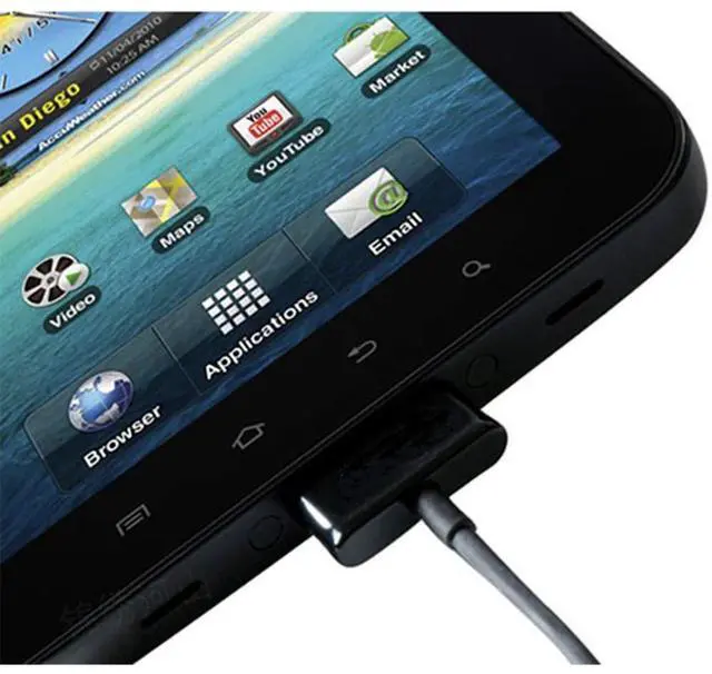 Alt view image 5 of 6 - DIXSG 30 Pin Charging Power Supply Galaxy Tablet USB Charge Cable Cord Compatible with Galaxy Tab 2/P1000/N8000 GT-P5113 GT-N8013 SGH-I497 etc