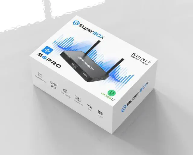 Alt view image 7 of 14 - SuperBox S6 PRO Android 12 TV Streaming Media Player,App Store,Multiport Hub,Android TV Box with Voice Remote Control and Quad-core Smart,4GB DDR3,32G,WiFi 6K with All Channel and 8 freebies!!