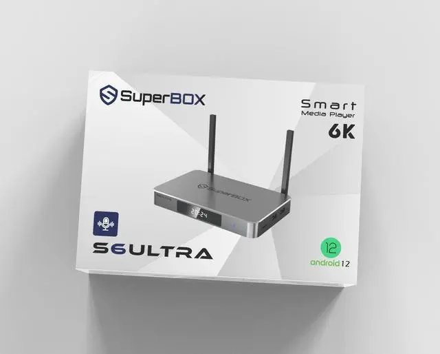 Alt view image 4 of 10 - SuperBox S6 ULTRA Android 12 TV Streaming Media Player, App Store, Multiport Hub, Android TV Box With Voice Remote Control And Quad-core Smart, 4GB DDR3, 64G, WiFi 6K With All Channel And 8 Freebies!!