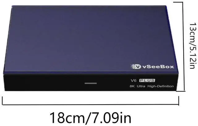 Alt view image 2 of 6 - Vsee Box V6Plus 8K TV Box with Accessory Package, WiFi 6, 4GB RAM 64GB Storage,Includes 5 free gifts