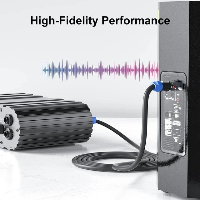 Alt view image 7 of 7 - Speaker Cable 2 Conductor 6 Feet - Premium Speakon Audio Cable NL4FX Connector, 12 Gauge(AWG)