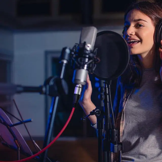 Alt view image 6 of 6 - EBXYA XLR Cable 10ft 2 Packs - Premium Balanced Microphone Cable with 3-Pin XLR Male to Female Mic Speaker Cable, Red