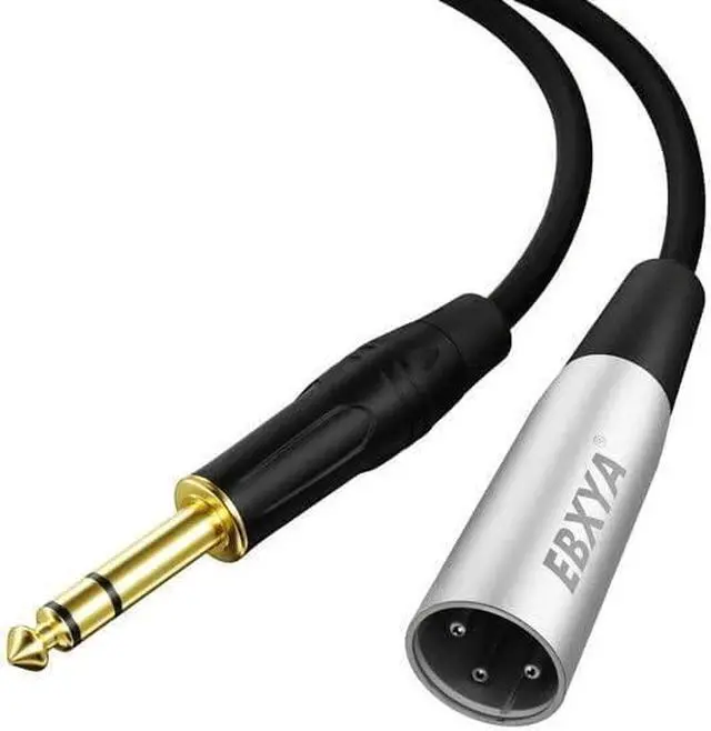 Alt view image 4 of 7 - EBXYA 1/4" TRS to XLR Male Balanced Mic Microphone Cable 15ft, XLR to 6.35 Jack, 1 Pack