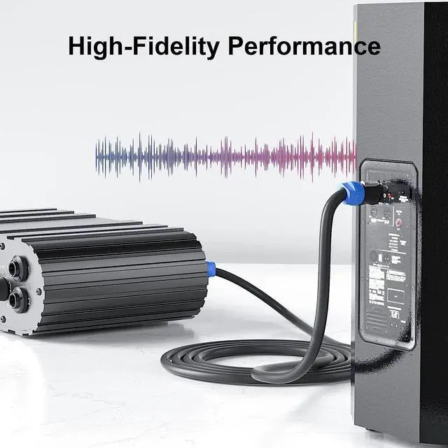 Alt view image 4 of 6 - EBXYA 3 Feet Speakon Speaker Cable 12 Gauge(AWG) - Premium Speakon to Speakon Audio Cable Cord with NL4FX (NL4FC) Connector - 4 Conductor